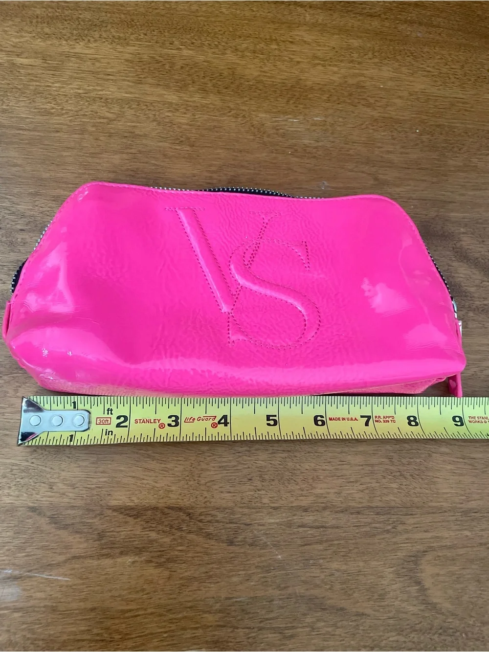 Victoria's Secret Neon Pink Patent Cosmetic Pouch